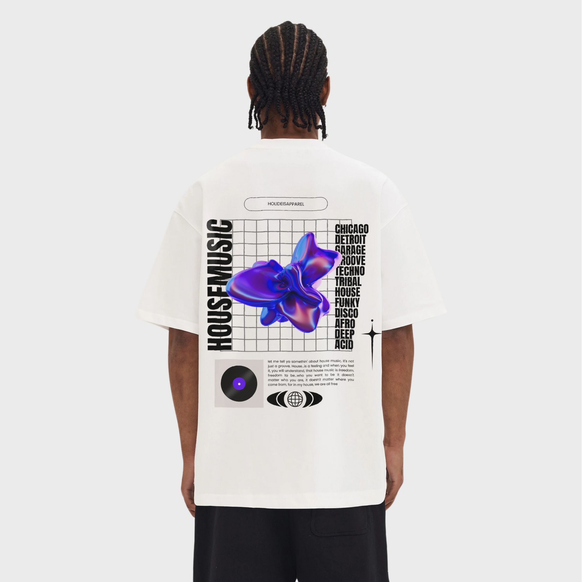 House Music Tee | White