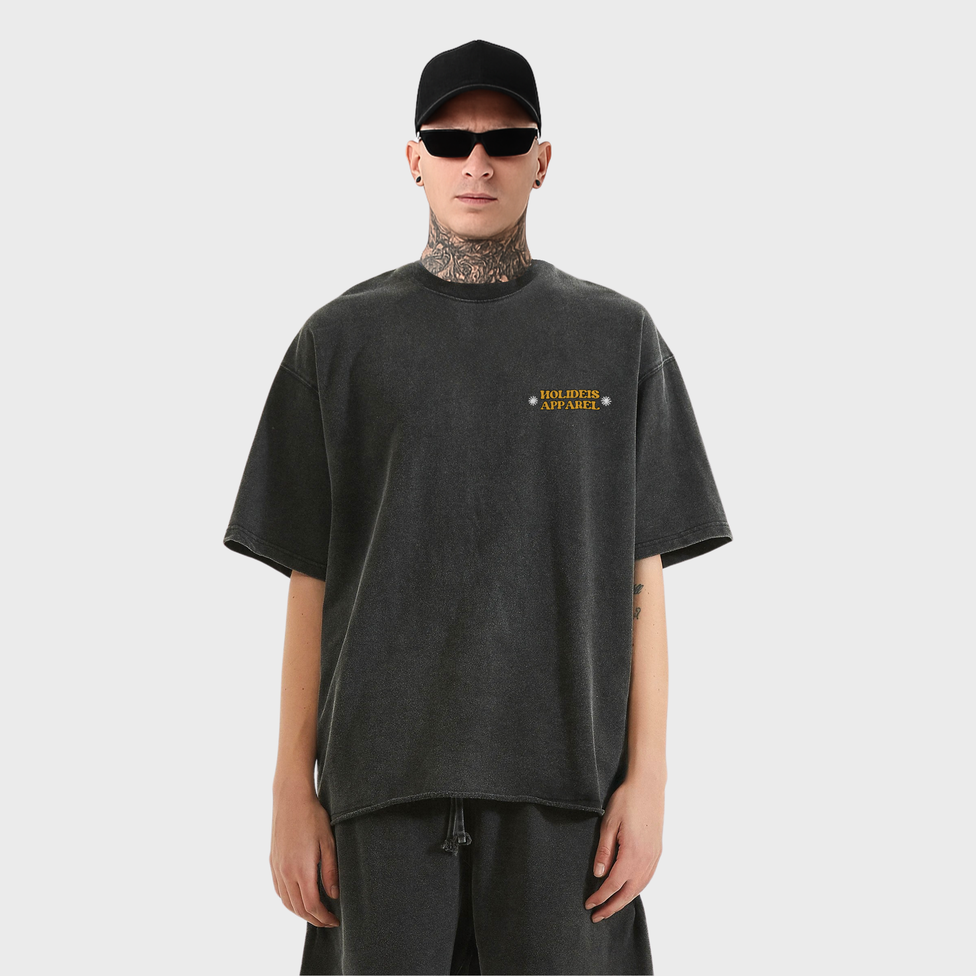 Just Going To The After Tee | Crop Faded Multicolor