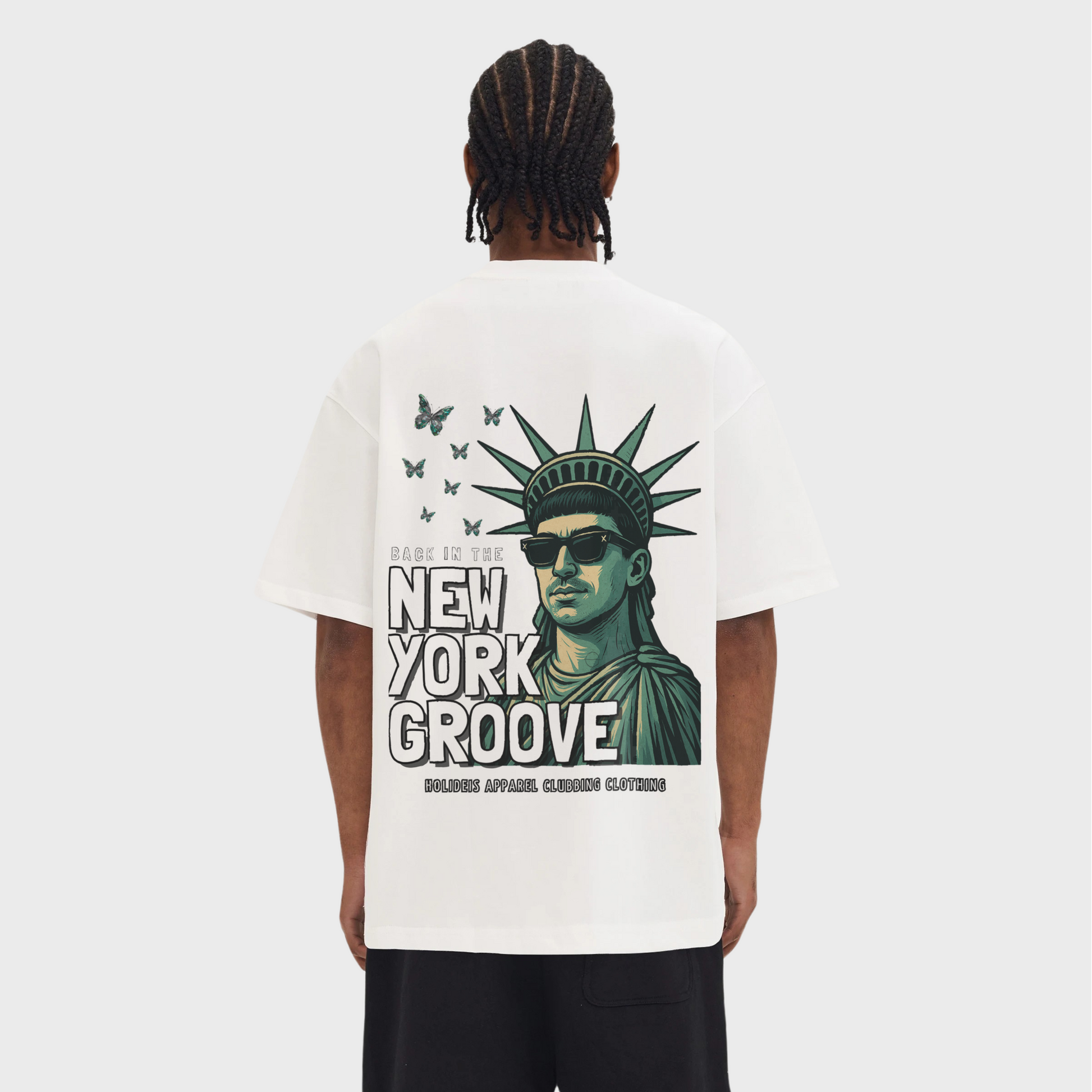 New York Groove Tee | Black & White