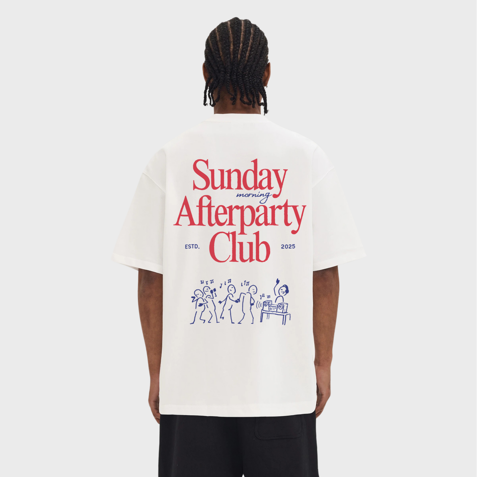Sunday Afterparty Club Tee | White
