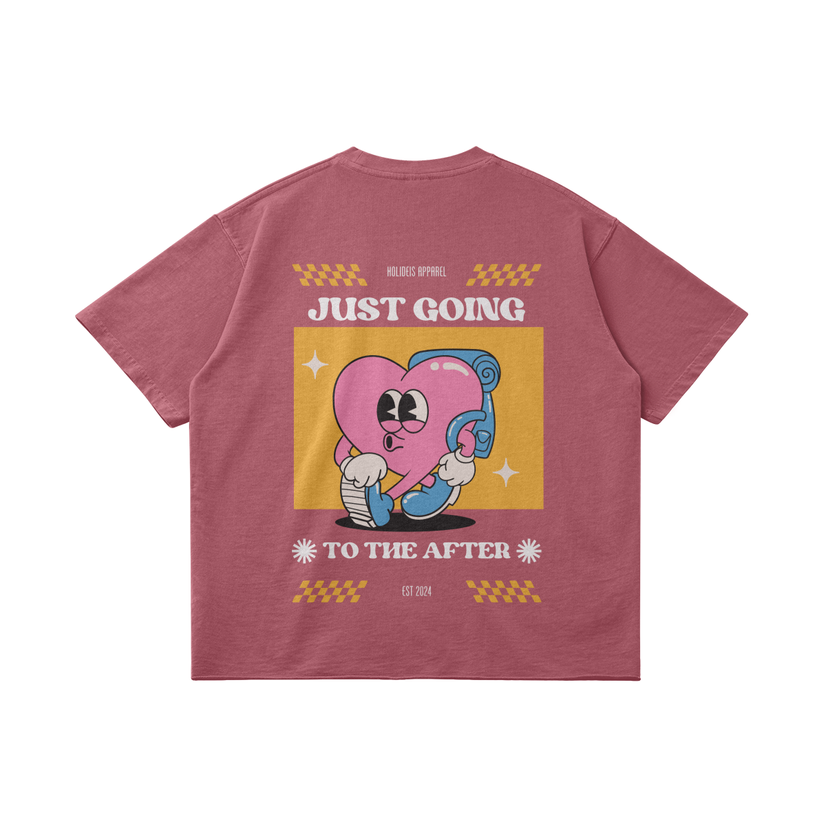 Just Going To The After Tee | Boxy Faded Multicolor