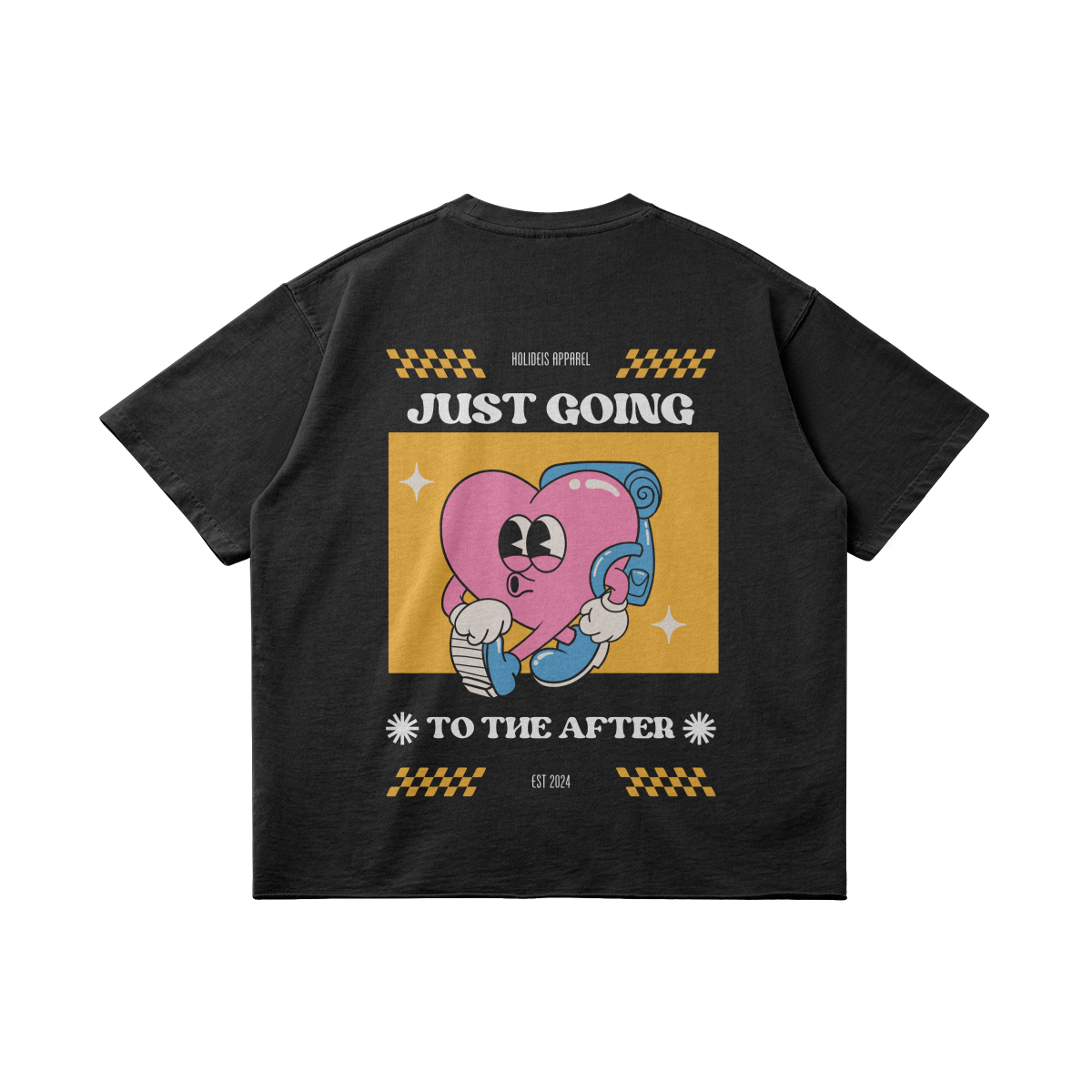 Just Going To The After Tee | Crop Faded Multicolor