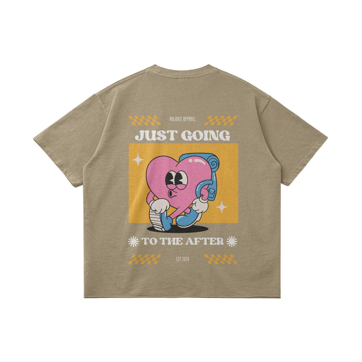 Just Going To The After Tee | Boxy Faded Multicolor