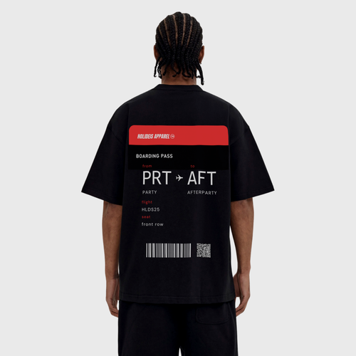 Boarding Pass Tee | Black