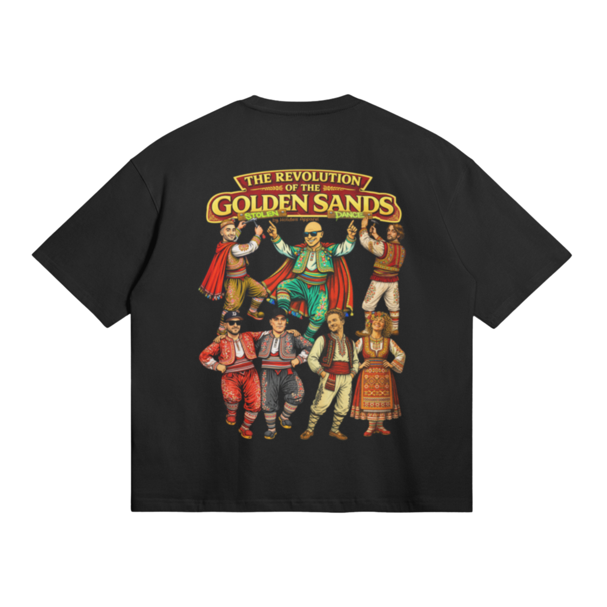 Revolution in Golden Sands Tee | Black