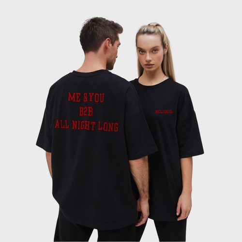 Me B2B You Tee | Faded Black