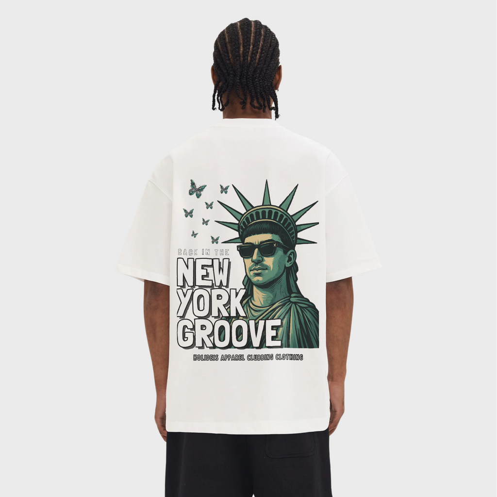 New York Groove Tee | Black & White