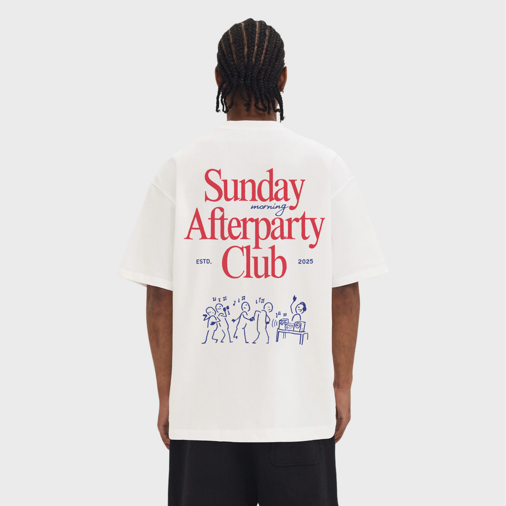 Sunday Afterparty Club Tee | White