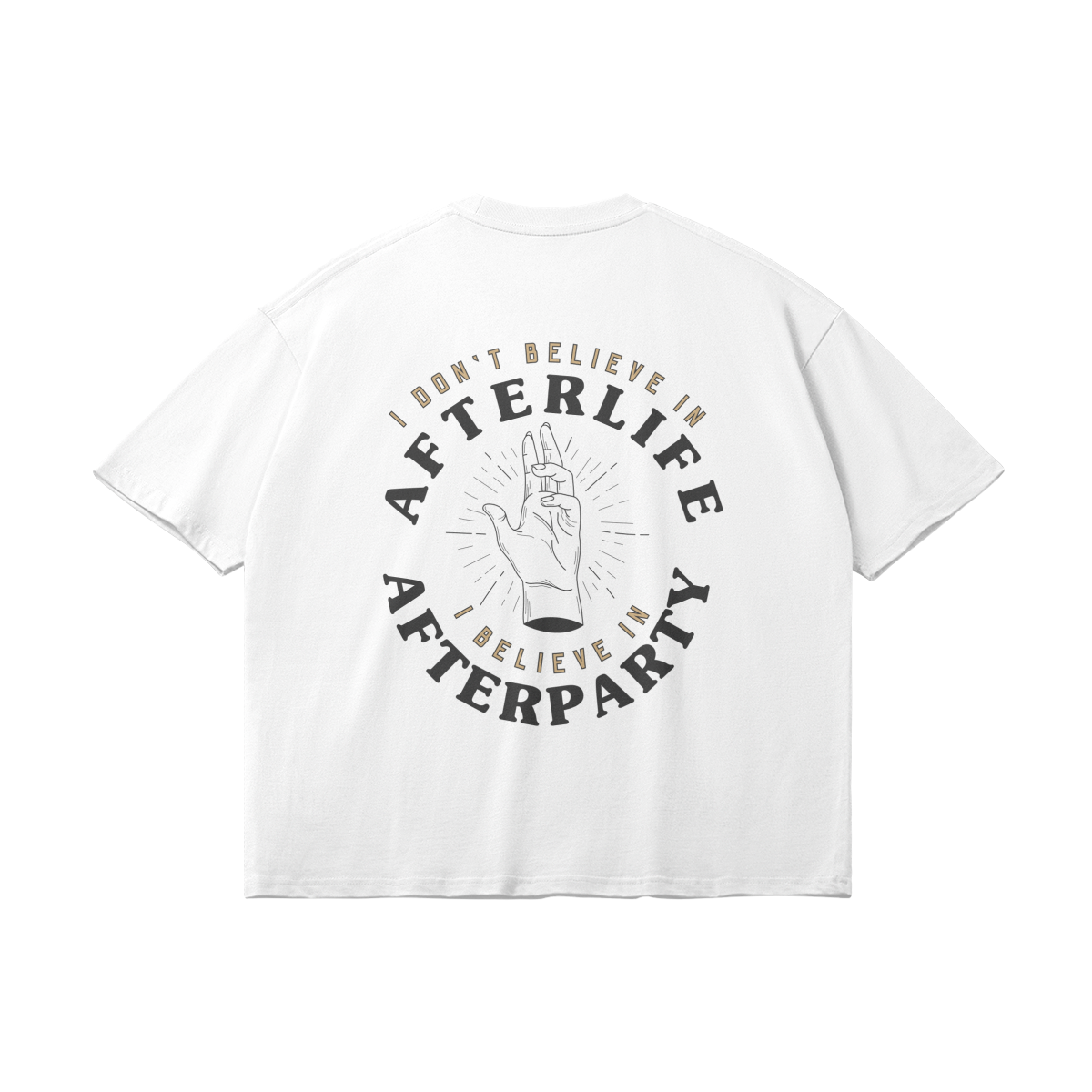 I Believe In Afterparty Oversize Light Tee