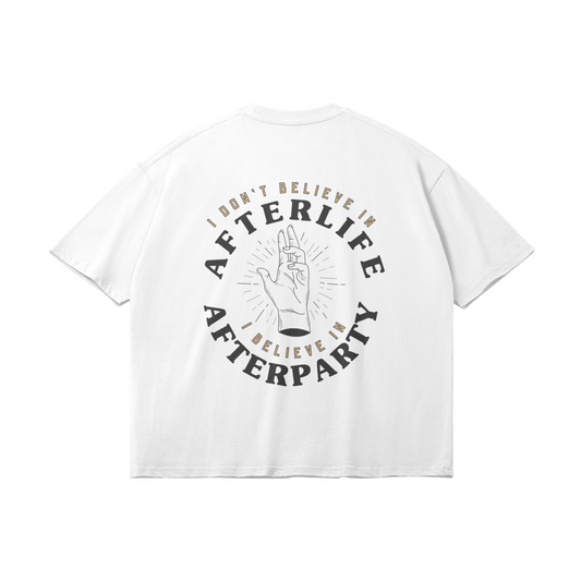 I Believe In Afterparty Oversize Light Tee