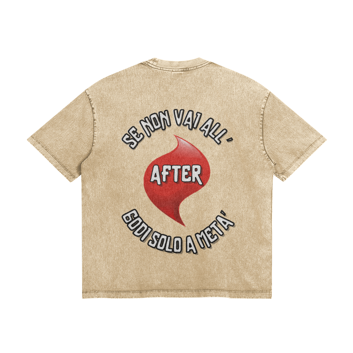 Se Non Vai All-After Godi A Meta Oversize Wash Tee