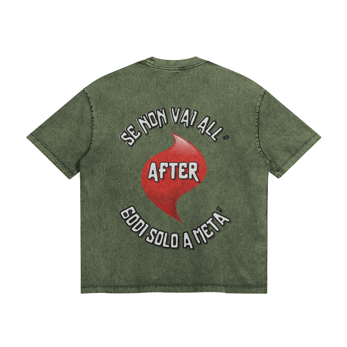 Se Non Vai All-After Godi A Meta Oversize Wash Tee