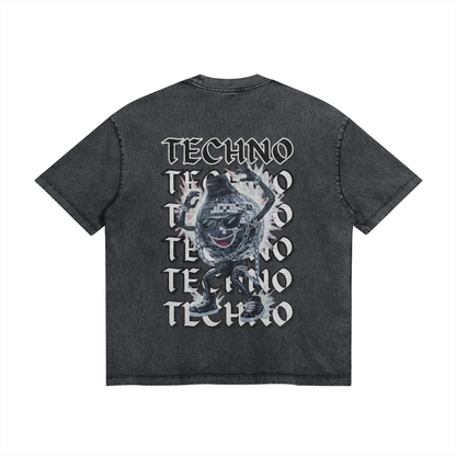 Techno Oversize Wash Tee