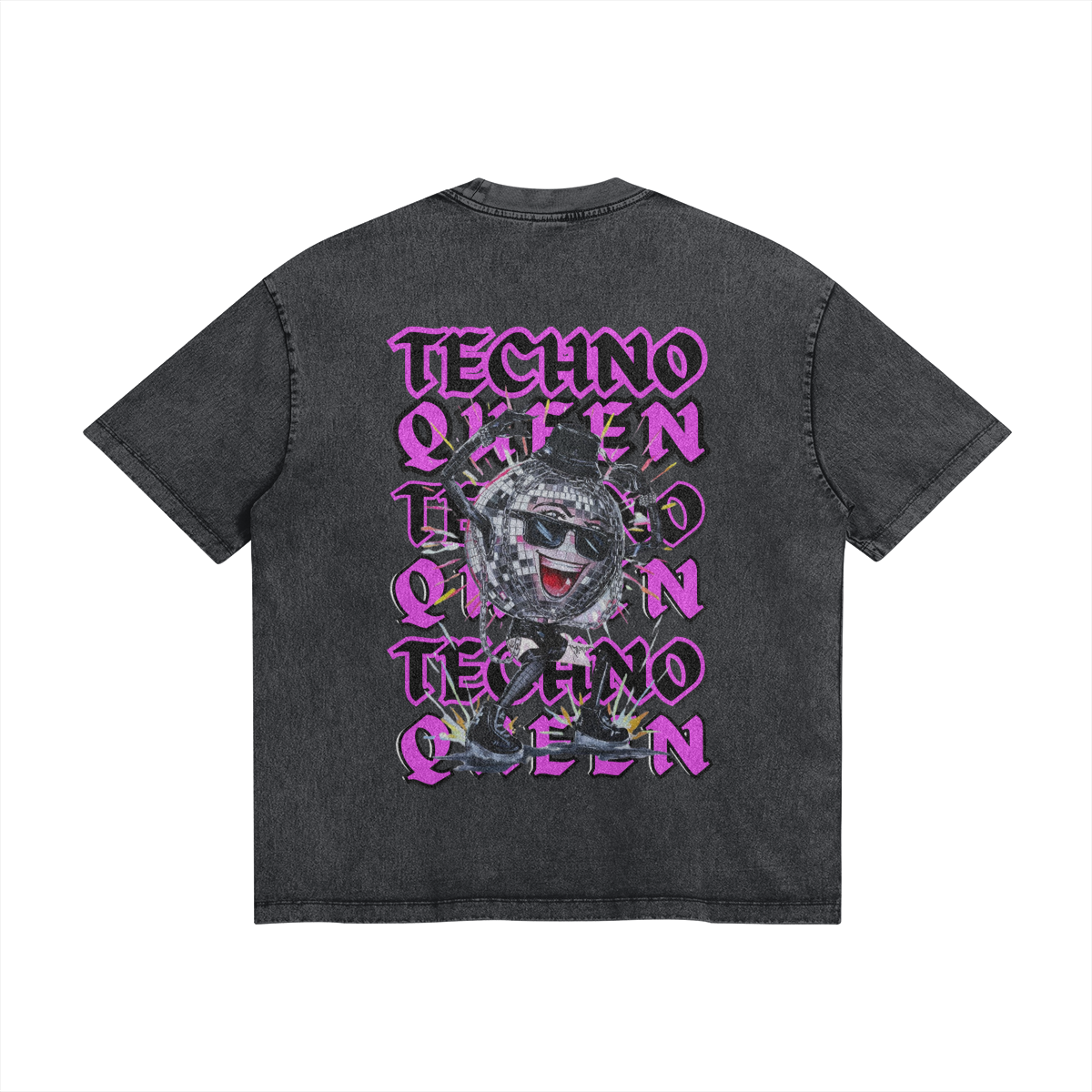 Techno Queen Oversize Wash Tee