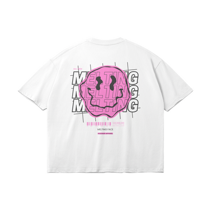 Melting Face Oversize Light Tee