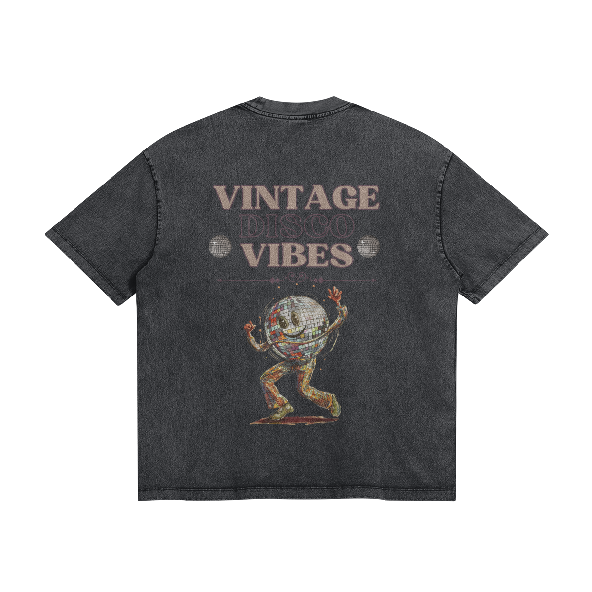 Vintage Disco Vibes Oversize Wash Tee