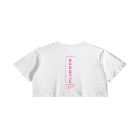 Clubber Pink Woman Crop Top