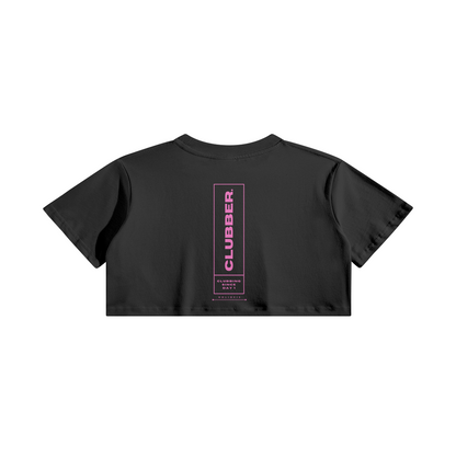 Clubber Pink Woman Crop Top