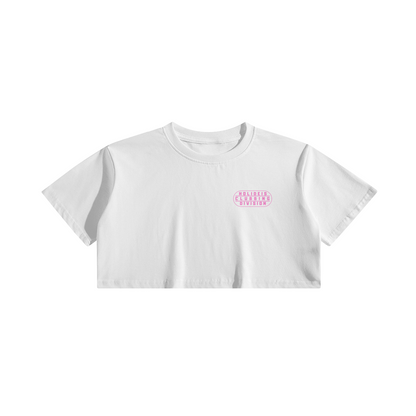 Clubber Pink Woman Crop Top