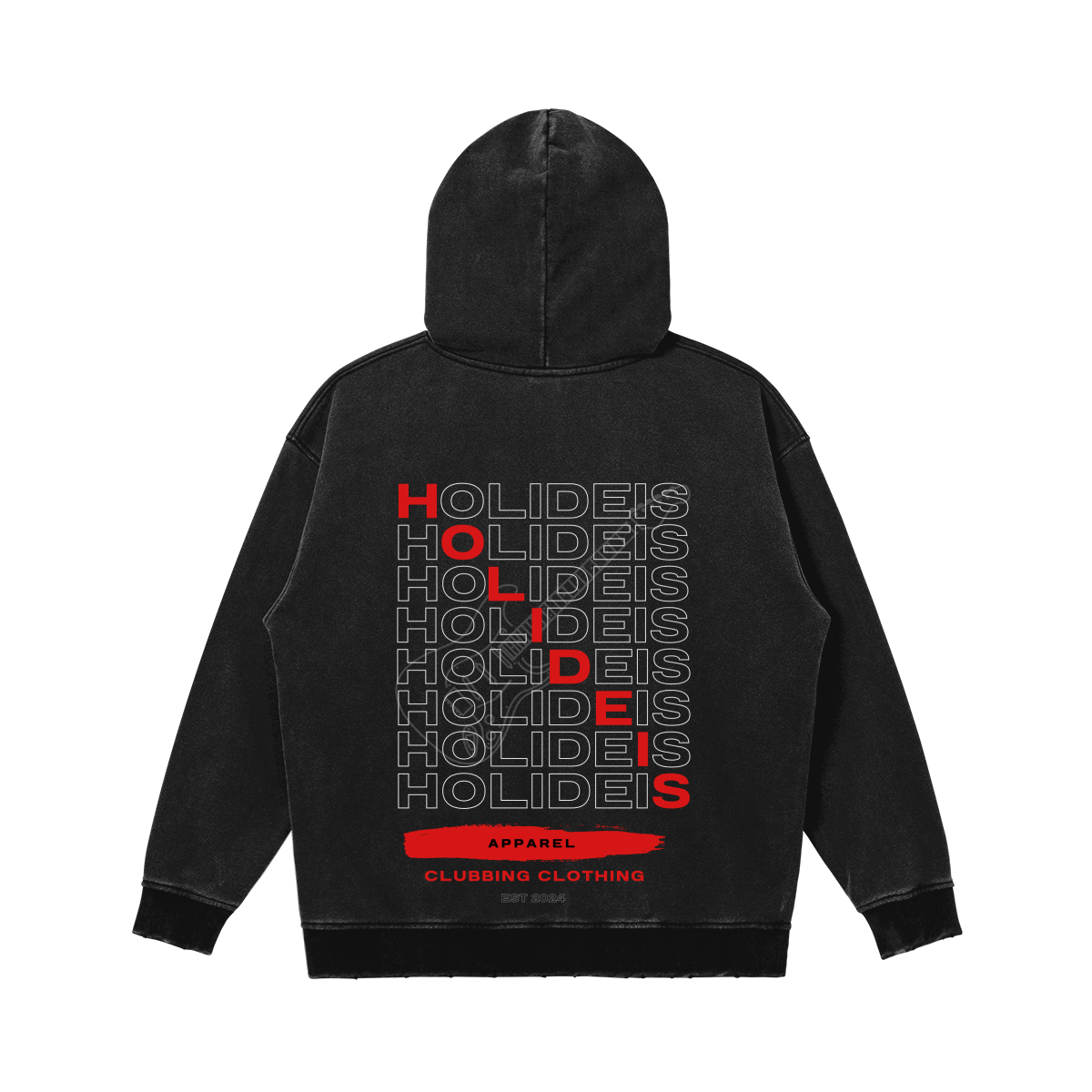 Holideis Club Wash Snap Collar Hoodie