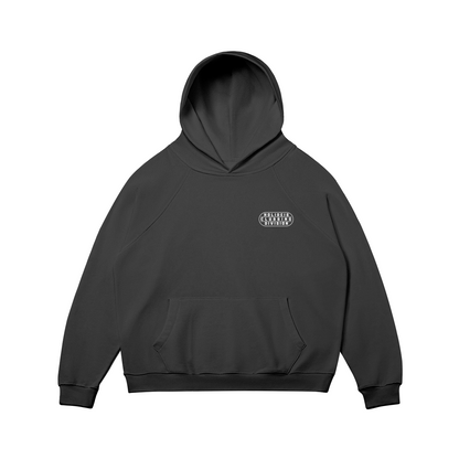 Clubber Black Super Oversize Fleece Lined Hoodie