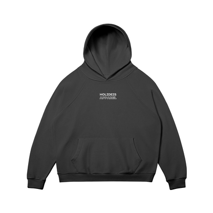 Afterhours Black Super Oversize Fleece Lined Hoodie