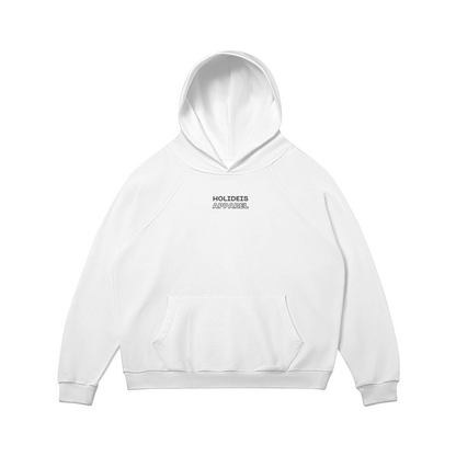 Afterhours White Super Oversize Fleece Lined Hoodie