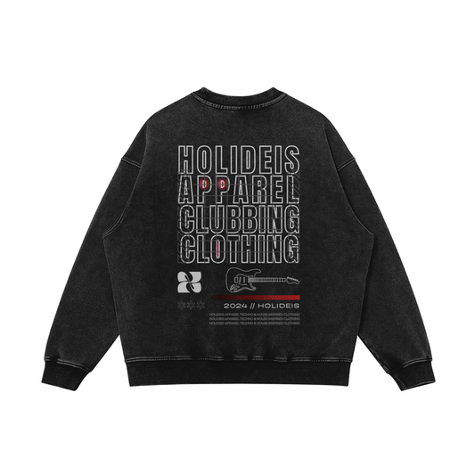 Holideis Club Oversize Faded Heavy Sweatshirt