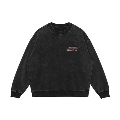 Holideis Club Guitar Oversize Faded Heavy Sweatshirt