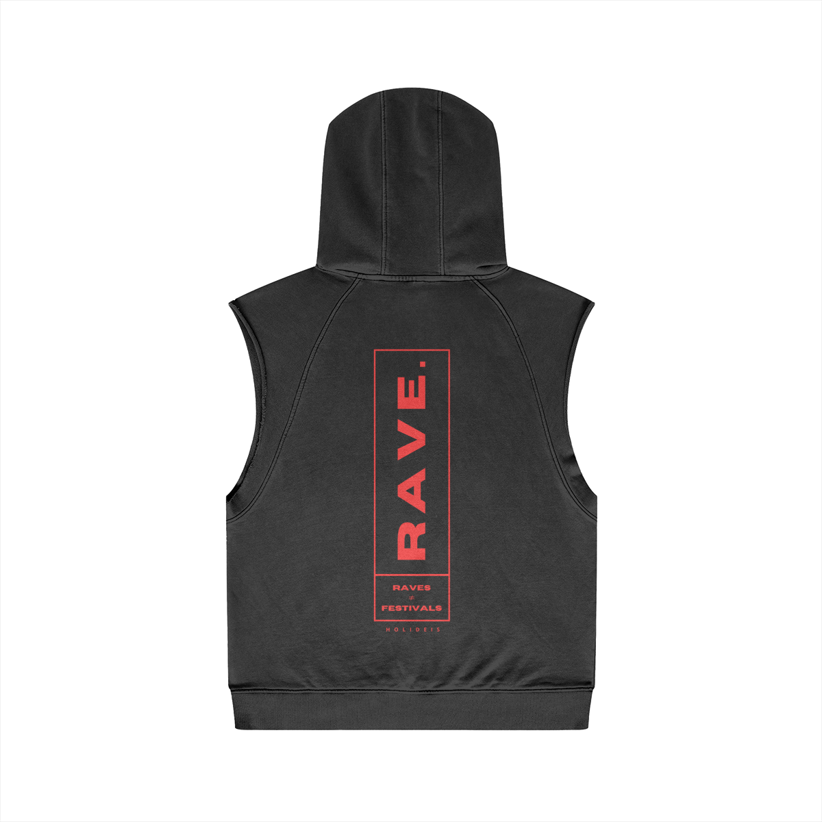 This My Raving Hoodie Oversize Wash Sleeveless Hoodie