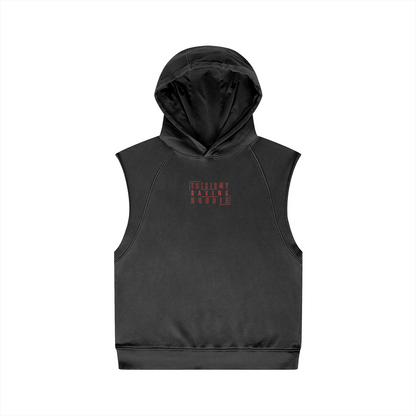 This My Raving Hoodie Oversize Wash Sleeveless Hoodie