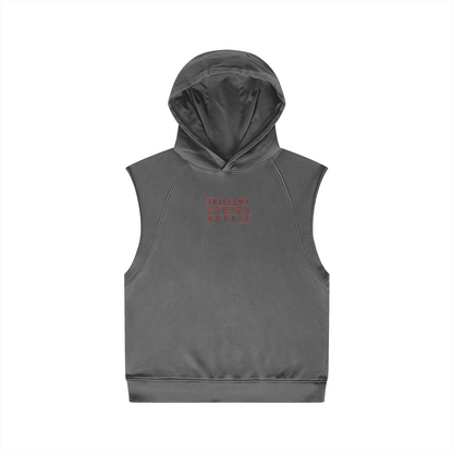 This My Raving Hoodie Oversize Wash Sleeveless Hoodie