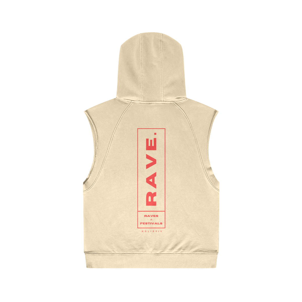 This My Raving Hoodie Oversize Wash Sleeveless Hoodie