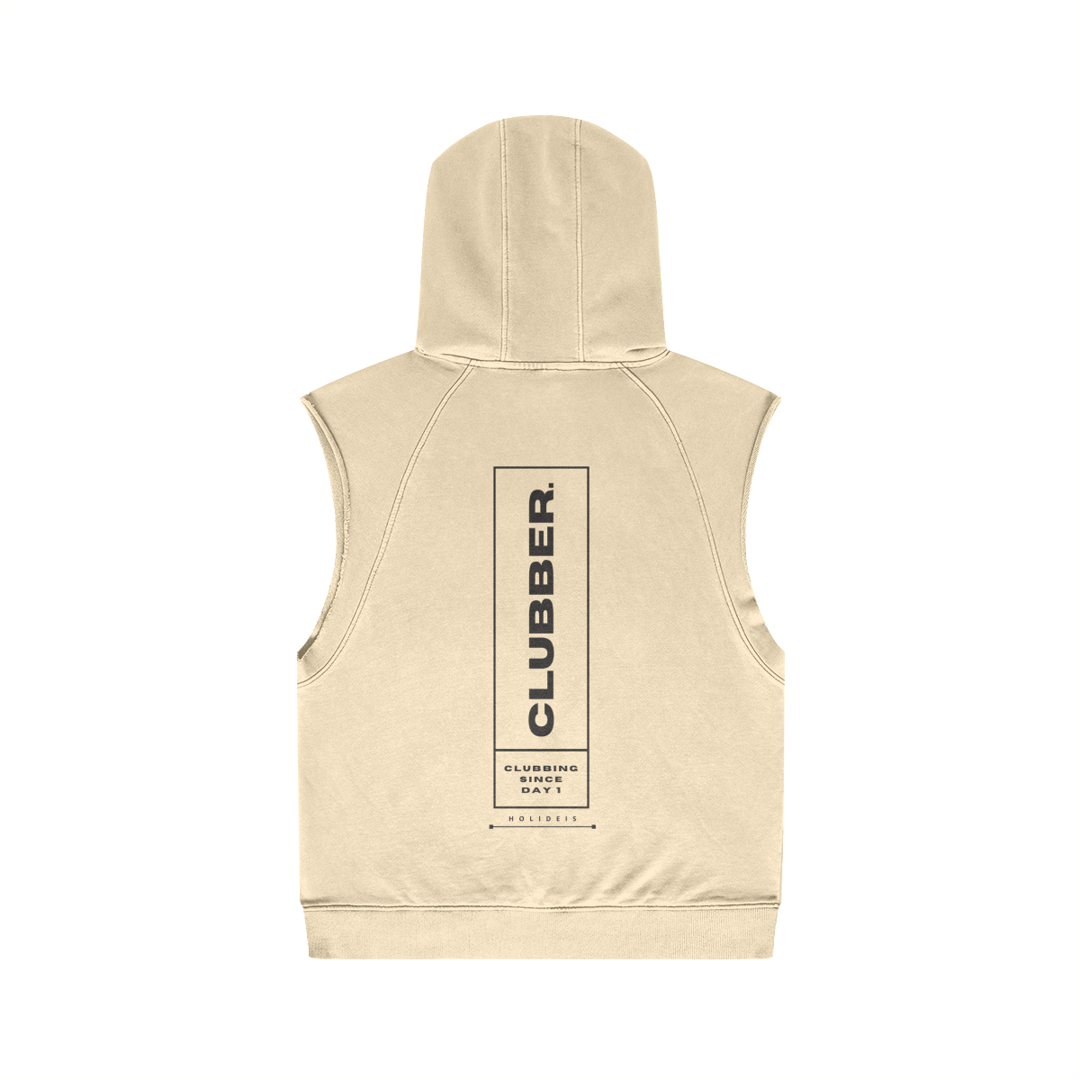 Clubber Pastel Oversize Wash Sleeveless Hoodie