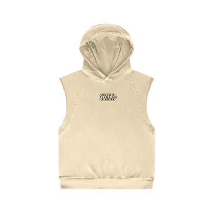 Clubber Pastel Oversize Wash Sleeveless Hoodie