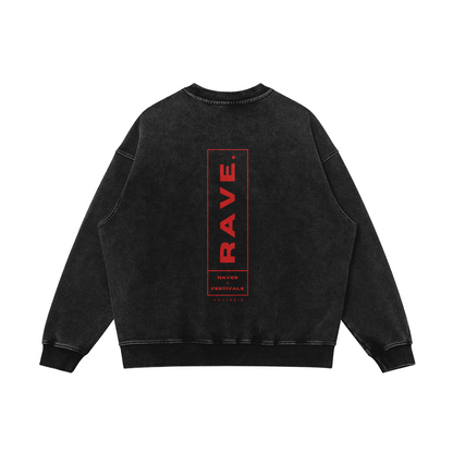 Rave Oversize Faded Heavy Sweatshirt