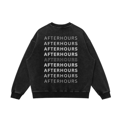 Afterhours Oversize Faded Heavy Sweatshirt