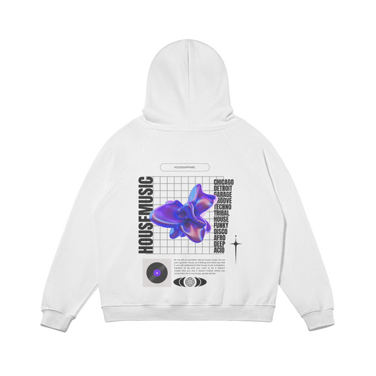 House Music Super Oversize Fleece Lined Hoodie