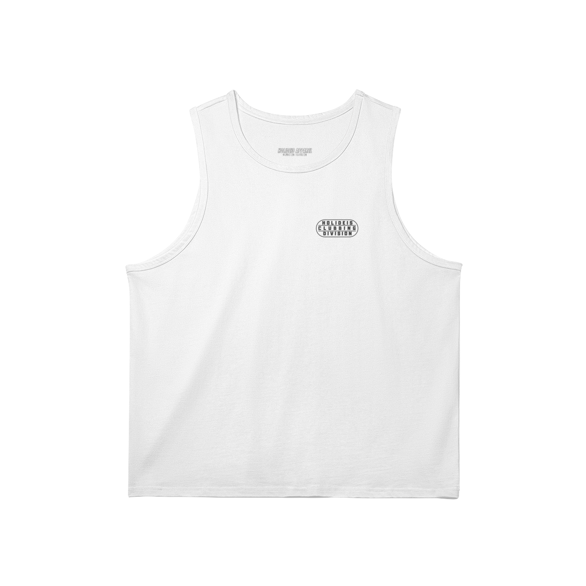 Clubber White Longline Tank Top