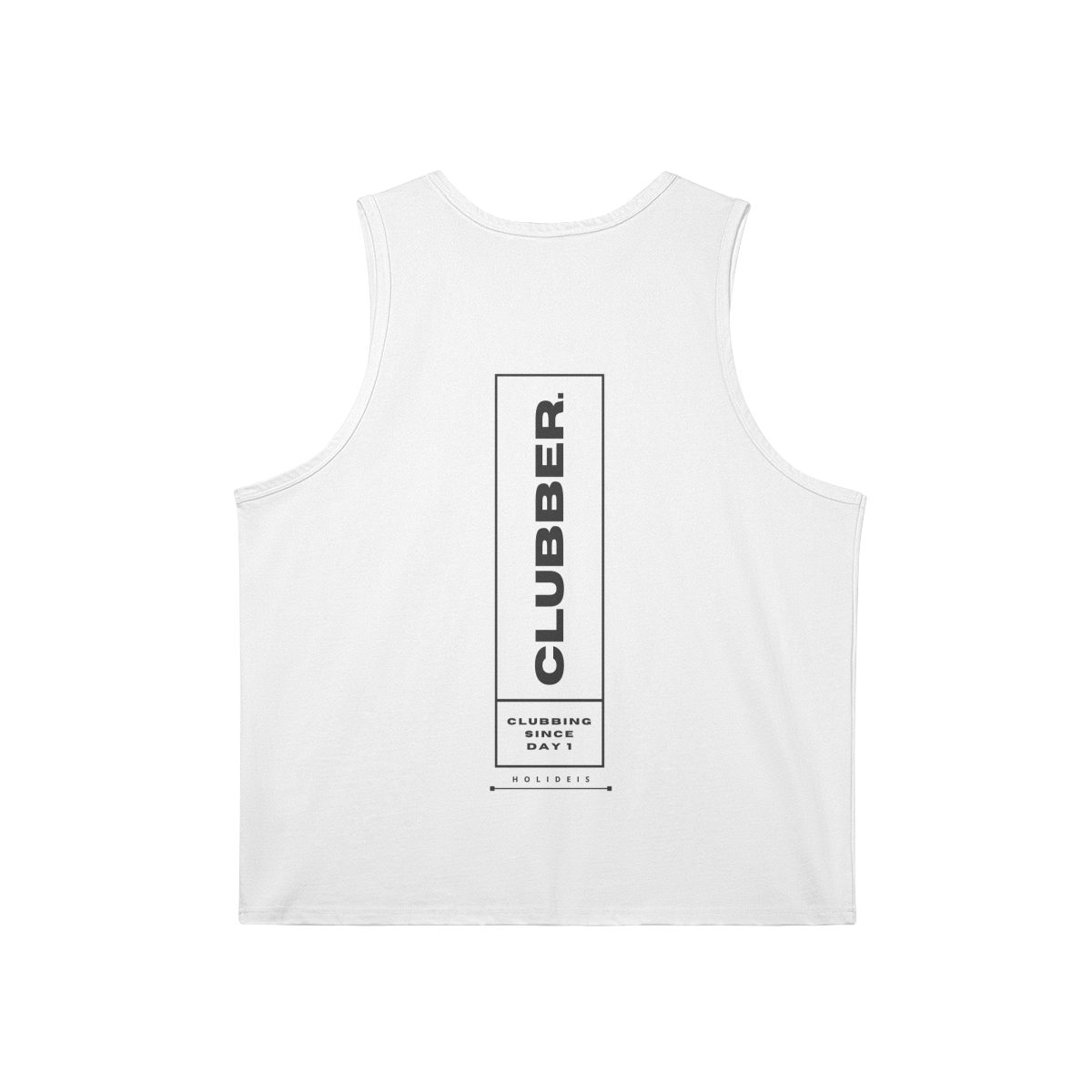 Clubber White Longline Tank Top