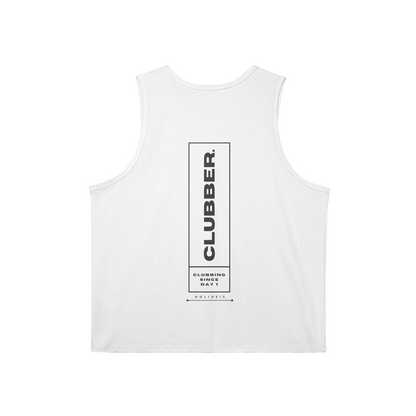 Clubber White Longline Tank Top