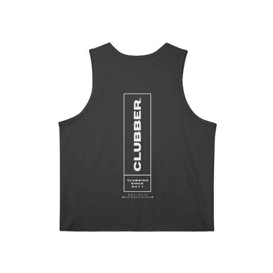 Clubber Black Longline Tank Top