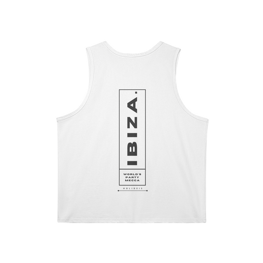 Ibiza White Longline Tank Top