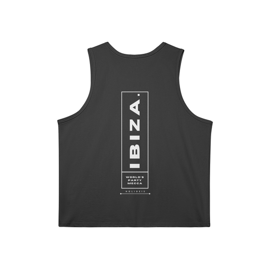 Ibiza Black Longline Tank Top